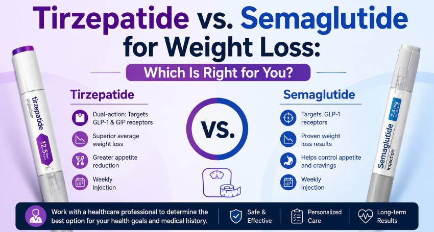 Tirzepatide vs Semaglutide for Weight Loss